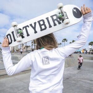 NEW, RARE Dirtybird Records OG White Skateboard Deck